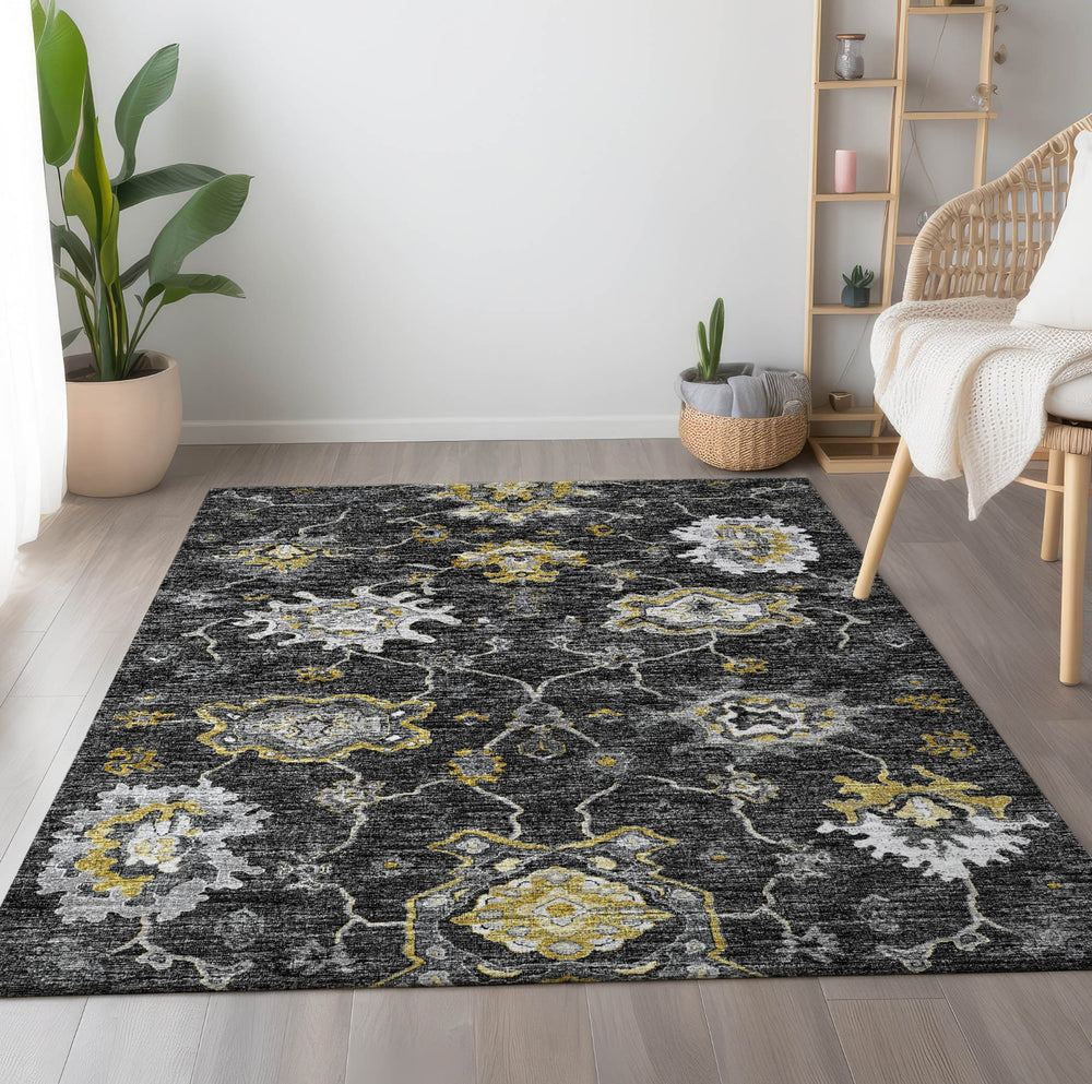 Piper Looms Mayfield Ornate AMF96 Shadow Machine Washable Area Rug Lifestyle Image Feature