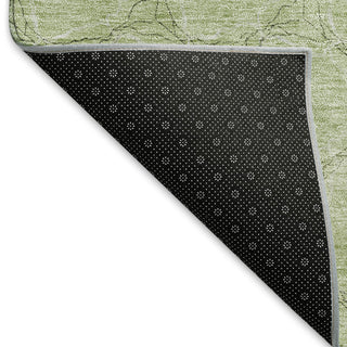 Piper Looms Mayfield Geometric AMF960 Aloe Machine Washable Area Rug Backing Image