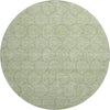 Piper Looms Mayfield Geometric AMF960 Aloe Machine Washable Area Rug Round Main Image