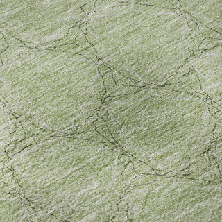 Piper Looms Mayfield Geometric AMF960 Aloe Machine Washable Area Rug Swatch Image
