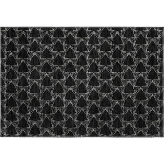 Piper Looms Mayfield Geometric AMF960 Black Machine Washable Area Rug Scatter Main Image