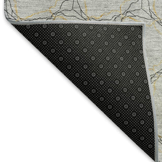 Piper Looms Mayfield Geometric AMF960 Gray Machine Washable Area Rug Backing Image