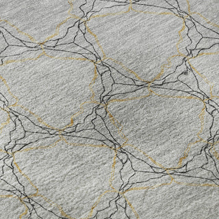 Piper Looms Mayfield Geometric AMF960 Gray Machine Washable Area Rug Swatch Image