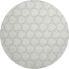 Piper Looms Mayfield Geometric AMF960 Ivory Machine Washable Area Rug Round Main Image