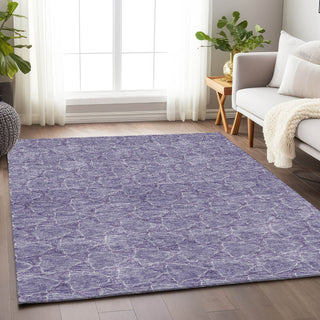 Piper Looms Mayfield Geometric AMF960 Lavender Machine Washable Area Rug Lifestyle Image Feature