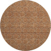 Piper Looms Mayfield Geometric AMF960 Paprika Machine Washable Area Rug Round Main Image