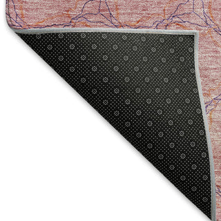 Piper Looms Mayfield Geometric AMF960 Pink Machine Washable Area Rug Backing Image