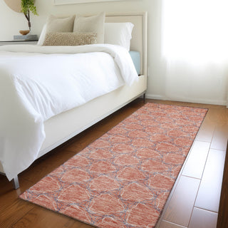Piper Looms Mayfield Geometric AMF960 Salmon Machine Washable Area Rug Runner Lifestyle Image Feature