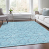 Piper Looms Mayfield Geometric AMF960 Sky Machine Washable Area Rug Lifestyle Image Feature