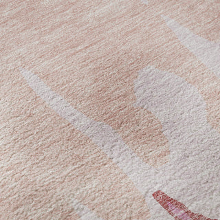Piper Looms Mayfield Abstract AMF961 Blush Machine Washable Area Rug Swatch Image