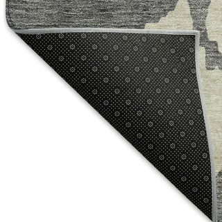 Piper Looms Mayfield Abstract AMF961 Gray Machine Washable Area Rug Backing Image