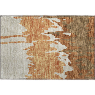 Piper Looms Mayfield Abstract AMF961 Paprika Machine Washable Area Rug Scatter Main Image