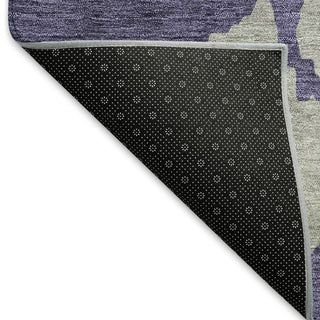 Piper Looms Mayfield Abstract AMF961 Purple Machine Washable Area Rug Backing Image