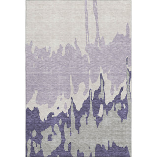 Piper Looms Mayfield Abstract AMF961 Purple Machine Washable Area Rug main image