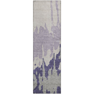 Piper Looms Mayfield Abstract AMF961 Purple Machine Washable Area Rug Runner Main Image