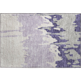 Piper Looms Mayfield Abstract AMF961 Purple Machine Washable Area Rug Scatter Main Image