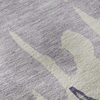 Piper Looms Mayfield Abstract AMF961 Purple Machine Washable Area Rug Swatch Image