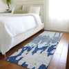 Piper Looms Mayfield Abstract AMF961 Sky Machine Washable Area Rug Runner Lifestyle Image Feature