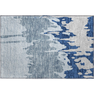 Piper Looms Mayfield Abstract AMF961 Sky Machine Washable Area Rug Scatter Main Image