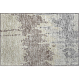 Piper Looms Mayfield Abstract AMF961 Taupe Machine Washable Area Rug Scatter Main Image