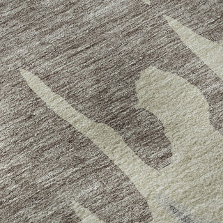 Piper Looms Mayfield Abstract AMF961 Taupe Machine Washable Area Rug Swatch Image