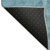 Piper Looms Mayfield Abstract AMF961 Teal Machine Washable Area Rug Backing Image