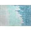 Piper Looms Mayfield Abstract AMF961 Teal Machine Washable Area Rug Scatter Main Image