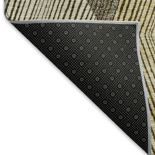 Piper Looms Mayfield Geometric AMF962 Brown Machine Washable Area Rug Backing Image