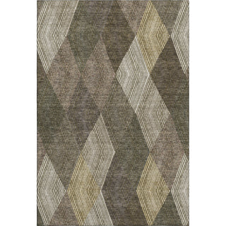 Piper Looms Mayfield Geometric AMF962 Brown Machine Washable Area Rug main image