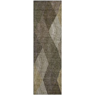 Piper Looms Mayfield Geometric AMF962 Brown Machine Washable Area Rug Runner Main Image