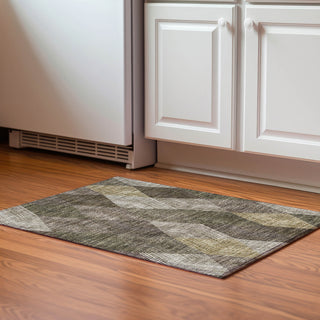 Piper Looms Mayfield Geometric AMF962 Brown Machine Washable Area Rug Scatter Lifestyle Image Feature