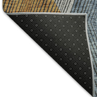 Piper Looms Mayfield Geometric AMF962 Gray Machine Washable Area Rug Backing Image