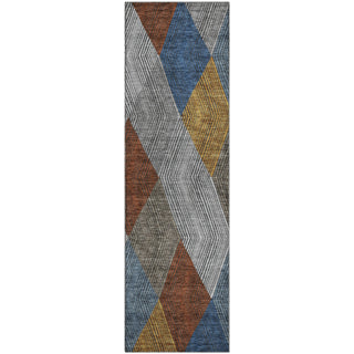 Piper Looms Mayfield Geometric AMF962 Gray Machine Washable Area Rug Runner Main Image
