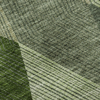 Piper Looms Mayfield Geometric AMF962 Green Machine Washable Area Rug Swatch Image