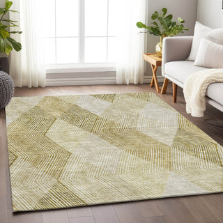 Piper Looms Mayfield Geometric AMF962 Ivory Machine Washable Area Rug Lifestyle Image Feature