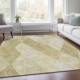Piper Looms Mayfield Geometric AMF962 Ivory Machine Washable Area Rug Lifestyle Image Feature