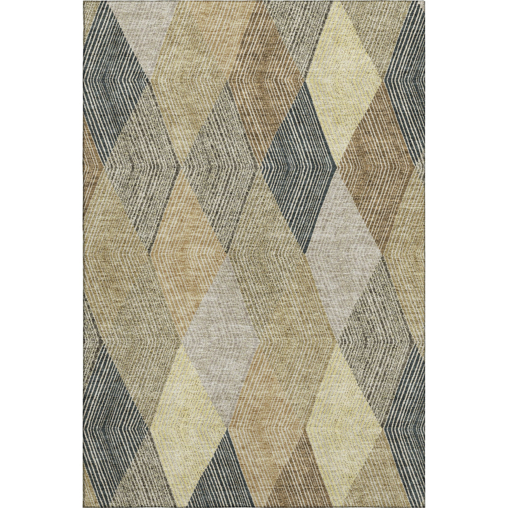 Piper Looms Mayfield Geometric AMF962 Mocha Machine Washable Area Rug main image