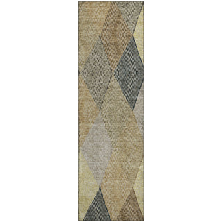 Piper Looms Mayfield Geometric AMF962 Mocha Machine Washable Area Rug Runner Main Image