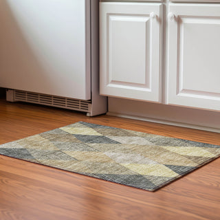 Piper Looms Mayfield Geometric AMF962 Mocha Machine Washable Area Rug Scatter Lifestyle Image Feature