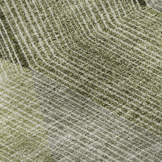 Piper Looms Mayfield Geometric AMF962 Olive Machine Washable Area Rug Swatch Image