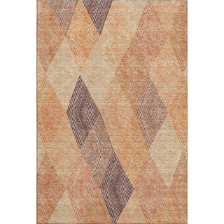 Piper Looms Mayfield Geometric AMF962 Orange Machine Washable Area Rug main image