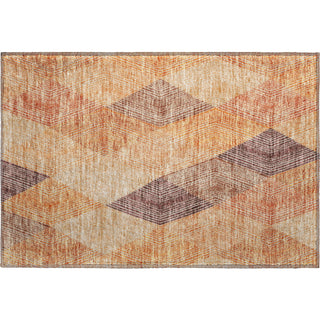 Piper Looms Mayfield Geometric AMF962 Orange Machine Washable Area Rug Scatter Main Image