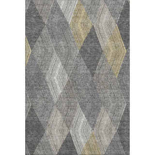 Piper Looms Mayfield Geometric AMF962 Pewter Machine Washable Area Rug main image