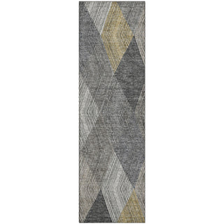 Piper Looms Mayfield Geometric AMF962 Pewter Machine Washable Area Rug Runner Main Image