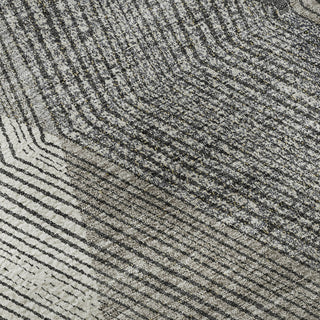 Piper Looms Mayfield Geometric AMF962 Pewter Machine Washable Area Rug Swatch Image