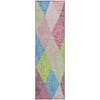 Piper Looms Mayfield Geometric AMF962 Pink Machine Washable Area Rug Runner Main Image