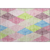 Piper Looms Mayfield Geometric AMF962 Pink Machine Washable Area Rug Scatter Main Image
