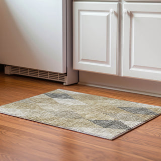 Piper Looms Mayfield Geometric AMF962 Wheat Machine Washable Area Rug Scatter Lifestyle Image Feature