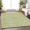Piper Looms Mayfield Geometric AMF963 Aloe Machine Washable Area Rug Lifestyle Image Feature