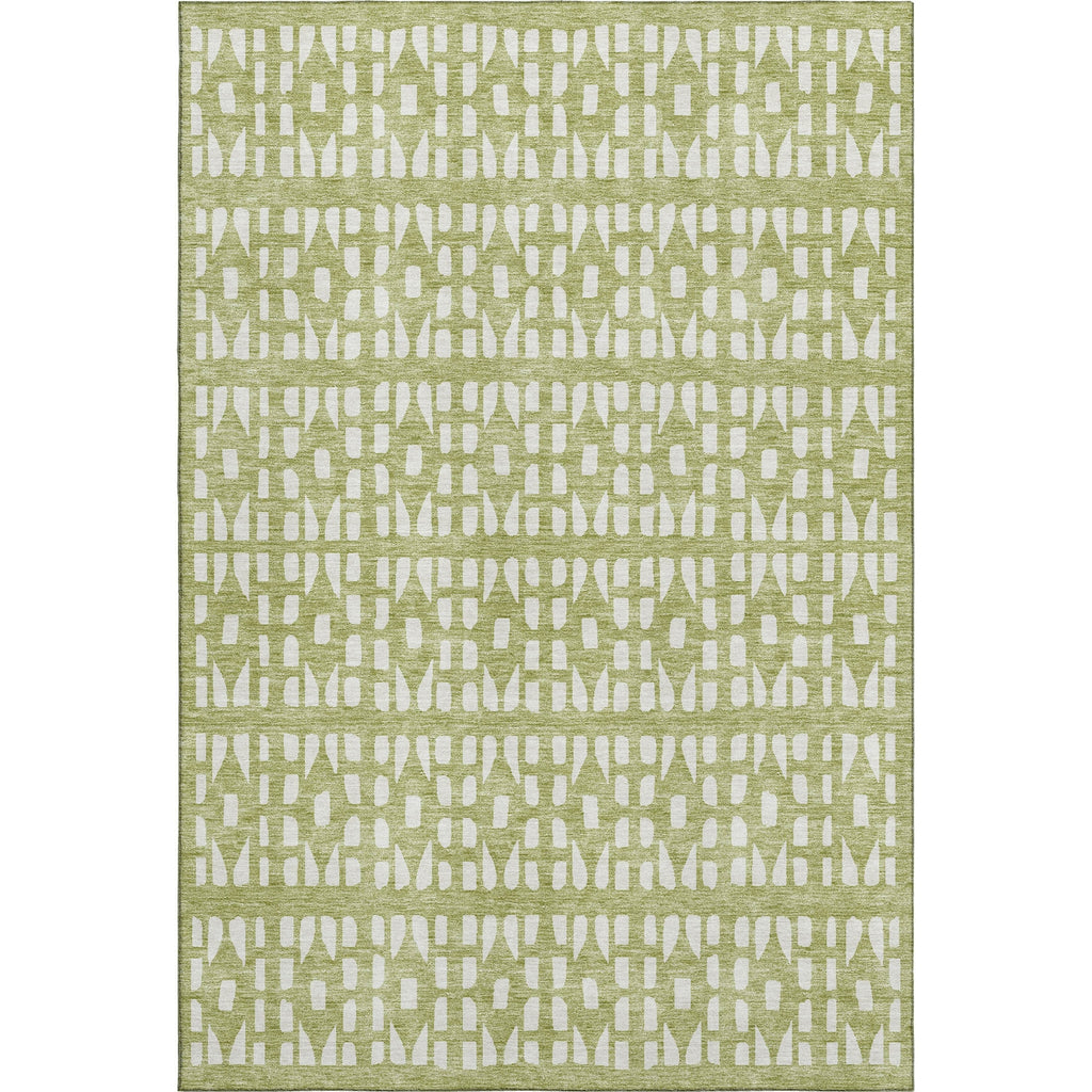 Piper Looms Mayfield Geometric AMF963 Aloe Machine Washable Area Rug main image